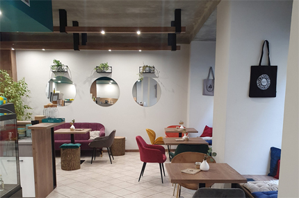 Kavárna Brno - návrh a realizace interiéru